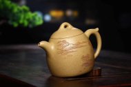 《秦權》宜興紫砂壺助理工藝美術師手工黃龍山本山段泥秦權茶壺茶具
