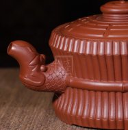 《龍頭一捆竹》宜興紫砂壺助工純手工制大紅袍收藏實用龍頭一捆竹