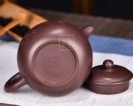 《匏尊》宜興100目細(xì)紫泥紫砂壺全純手工茗家匏尊紫砂茶壺