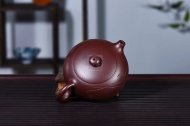 《扁西施》宜興紫砂壺高級工藝美術(shù)師手工紫茄泥西施泡茶壺茶具
