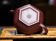 《六方》宜興紫砂壺工藝美術師純手工紫泥泡茶壺六方茶具