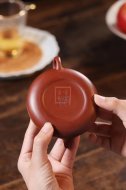 《玉扁》宜興紫砂壺實(shí)力派名家手工紅皮龍泡茶壺茶具