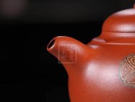 《獅韻》紫砂壺全手工茶壺老師小紅泥，絞泥（段泥、紫泥、綠泥等）壺