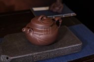 《大圓竹》宜興紫砂壺工藝美術(shù)師手工茶壺茶具紫泥
