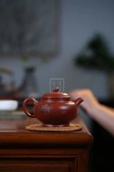 《掇只》宜興工藝美術師手工紫砂壺掇只泡茶壺茶具頂級大紅袍