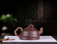 《君子竹》宜興紫砂壺工藝美術(shù)師手工紫泥泡茶壺茶具