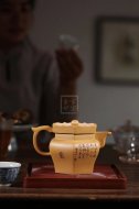 《僧帽》宜興紫砂壺工藝美術師手工黃金段茶壺泡茶具僧帽