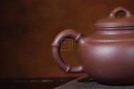 《大圓竹》宜興紫砂壺工藝美術(shù)師手工茶壺茶具紫泥