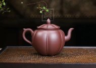 《荷趣》宜興紫砂壺助理工藝美術師手工茶壺茶具紫泥