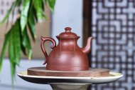 《酒壺》工藝美術師手工家底槽青紫砂壺系列收藏茶壺
