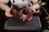 《納瓢》宜興純工藝美術師全手工紫砂壺納瓢茶具