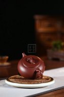 《祥云壺》宜興紫砂壺底槽青創新壺全手工茶壺