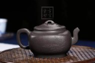 《靜思》純手工紫砂壺工藝美術(shù)師全手工宜興金降破還原燒茶壺名家花器