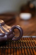 《合菱》宜興紫砂壺高級工藝美術師手工多年80目紫泥合菱泡茶壺茶具