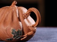 《南瓜》宜興紫砂壺名家全手工泡茶壺高級工藝美術師大師降坡泥南瓜