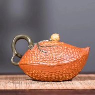 《金鈴子》宜興紫砂壺段泥高級工藝美術(shù)師手工茶壺茶具