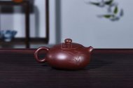 《扁西施》宜興紫砂壺高級工藝美術(shù)師手工紫茄泥西施泡茶壺茶具