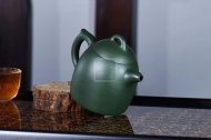 《秦權(quán)》紫砂壺全手工秦權(quán)茶壺老師民國綠壺
