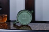 《秦權(quán)》紫砂壺全手工秦權(quán)茶壺老師民國綠壺