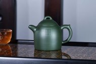 《秦權(quán)》紫砂壺全手工秦權(quán)茶壺老師民國綠壺