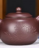 《匏尊》宜興100目細(xì)紫泥紫砂壺全純手工茗家匏尊紫砂茶壺
