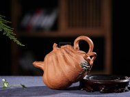 《南瓜》宜興紫砂壺名家全手工泡茶壺高級工藝美術師大師降坡泥南瓜