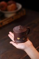 《雀竹杯》宜興紫砂壺實(shí)力派名家手工黃龍山紫泥泡茶壺茶具