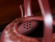 《梵華提梁》純手工高級工藝美術師宜興紫砂創新提梁壺紫泥泡茶壺套壺