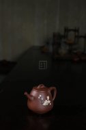 《玉蘭石瓢》紫砂壺宜興工藝美術(shù)師手工底槽青石瓢茶壺茶具