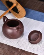 《匏尊》宜興100目細(xì)紫泥紫砂壺全純手工茗家匏尊紫砂茶壺