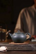 《歲寒三友》紫砂壺工藝美術師全手工純制壺綠泥