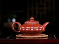 《合菱》宜興紫砂壺合菱助理工藝美術師手工大紅袍泥壺家用助理工藝美術師茶壺套裝精品