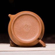 《虛扁壺》宜興紫砂壺名家彩段助理工藝美術師手工功夫茶壺茶具