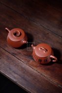《石瓢套組》宜興實(shí)力派名家手工紅皮龍泡茶壺石瓢茶壺茶具