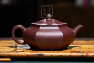 《六方》宜興紫砂壺工藝美術師純手工紫泥泡茶壺六方茶具