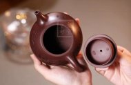 《景舟石瓢》宜興紫砂壺實(shí)力派名家手工紫泥石瓢茶壺茶具