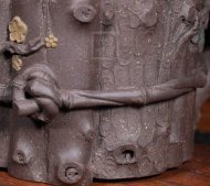 《束柴三友》宜興紫砂壺手工高級工藝美術(shù)師大師收藏級茶壺清灰泥束柴三友