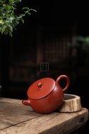 《玉潤》宜興紫砂壺助理工藝美術師純手工大紅袍泡茶壺茶具