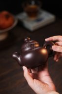 《大度》宜興工藝美術師手工創新壺紫砂壺茶壺茶具紫泥