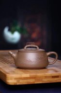 《竹節石瓢》宜興紫砂壺茶壺石瓢茶具全手工段泥
