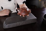 《納瓢》宜興純工藝美術師全手工紫砂壺納瓢茶具