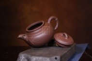《大圓竹》宜興紫砂壺工藝美術(shù)師手工茶壺茶具紫泥