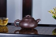 《竹節(jié)石瓢》宜興紫砂壺石瓢高級(jí)工藝美術(shù)師手工紅砂紫泥茶壺茶具