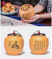 《四大美女茶葉罐》宜興紫砂壺手工紫泥，段泥，紅清水泥，天青泥茶壺具