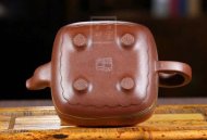 《福壽無疆》宜興紫砂茶壺名家高級工藝美術師底槽青，絞泥鳴遠四方400cc