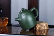 《秦權(quán)》紫砂壺全手工秦權(quán)茶壺老師民國綠壺